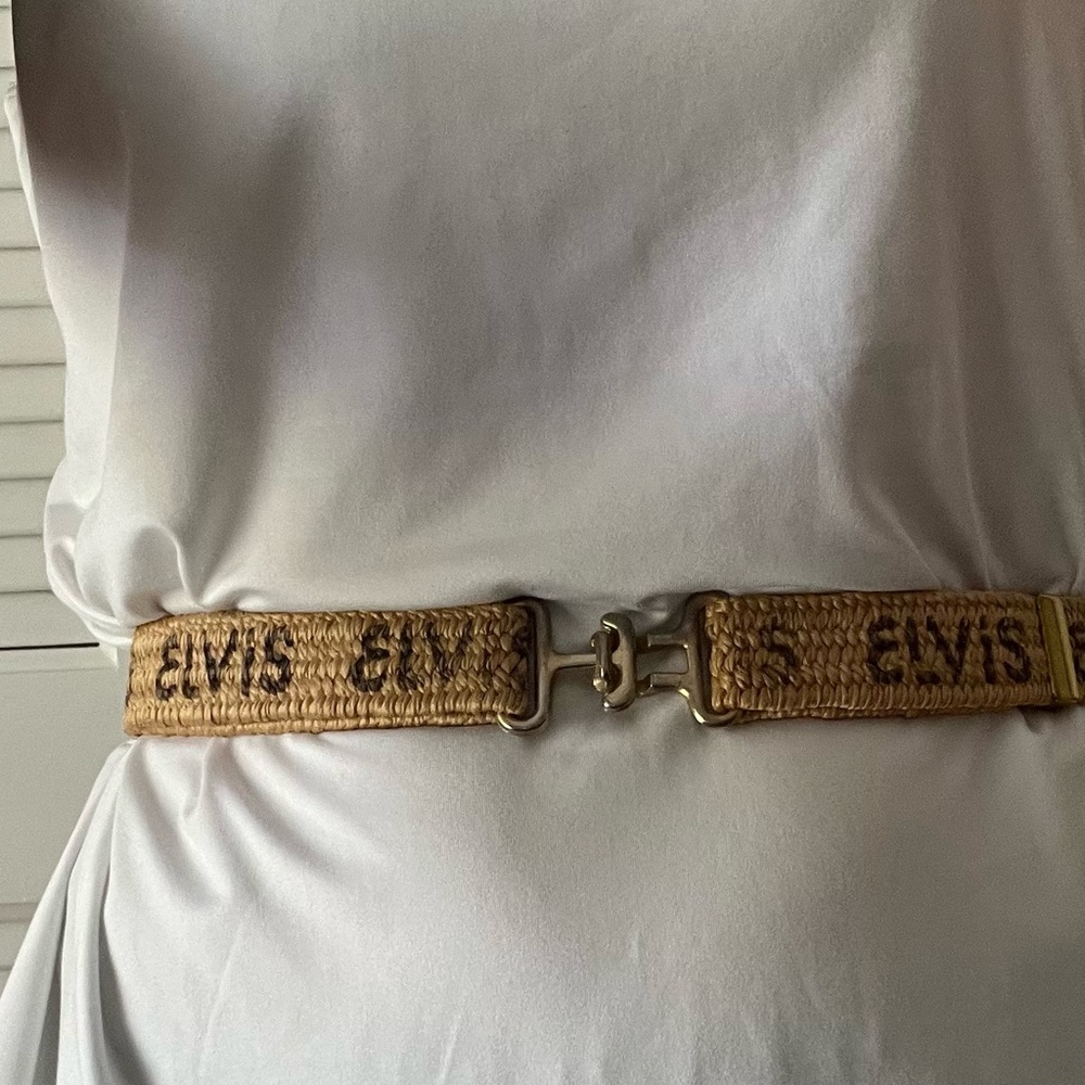 Vintage Elvis Elasticized Belt, circa 1970s